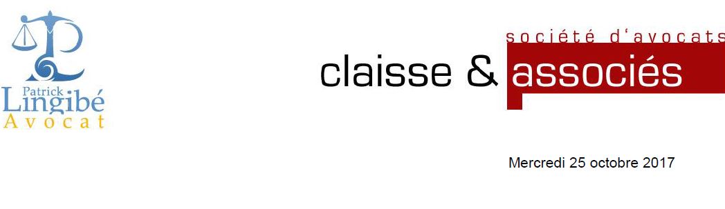 COMMUNIQUE DE PRESSE : CLAISSE & ASSOCIÉS ET ME LINGIBÉ (JURISGUYANE) deviennent partenaires en Guyane et dans l'hexagone